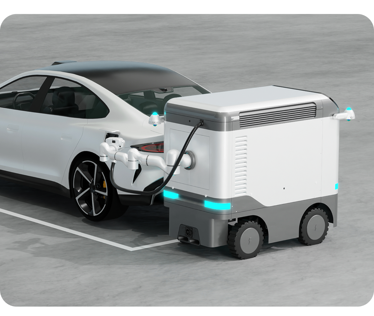 CUBE05 AUTO系列｜面向新能源車出廠場(chǎng)景的智能移動(dòng)儲(chǔ)充解決方案，賦能車廠補(bǔ)能綠色化與智能化升級(jí)